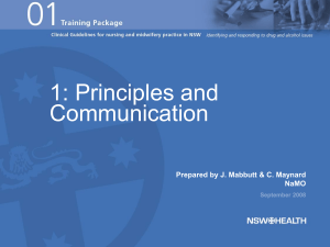 Principles and Communication
