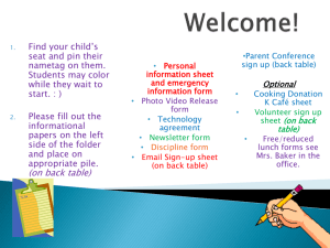 to view the powerpoint presentation from Kindergarten Orientation in