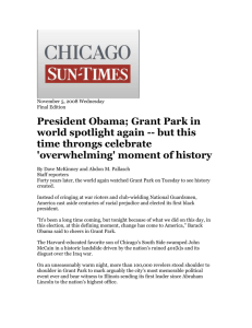 Grant Park in world spotlight again -- but this time