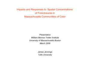 of Foreclosures in Massachusetts Communities of Color