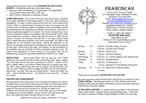 Franciscan Newsletter: Twelfth Sunday in Ordinary Time