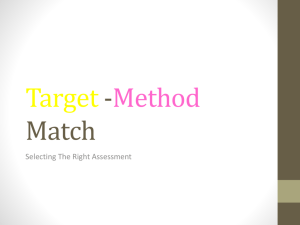 Target Method Match - Technology and Problem Based Learning
