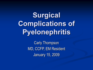 Complicated Pyelonephritis