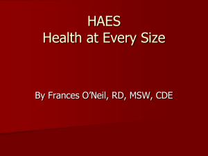 Health at Every Size HAES founder, Dr. Linda Bacon