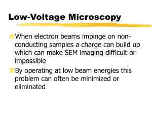Low Voltage Scanning Electron Microscopy