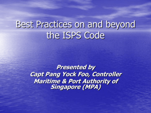 Best Practices on ISPS Code