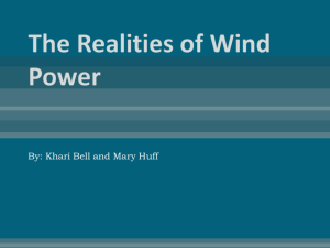 The Realities of Wind Power