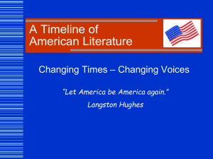 American Literature overview Rev FA11