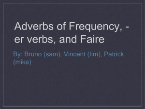 Adverbs of Frequency,