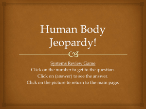 Human Body Jeopardy!
