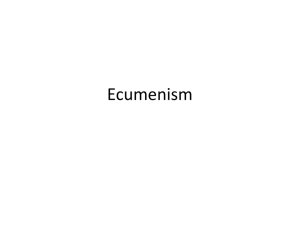 Ecumenism - SDA Watchmen