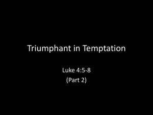 Triumphant in Temptation