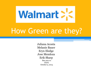 How Green is Walmart?