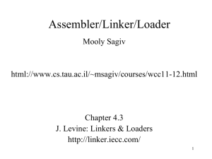 Assembler/Linker Loader