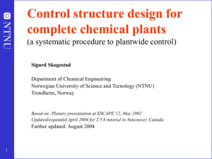Plantwide control