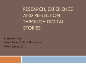 Bringing Together Student Research, Experience and Reflection