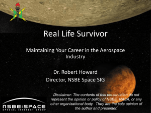 Real Life Survivor - NSBE Houston Space Chapter