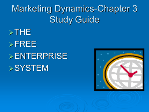 Marketing Dynamics-Chapter 3 Study Guide