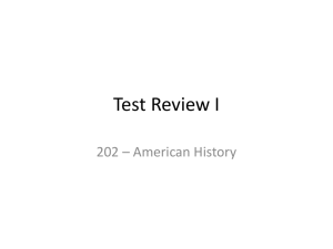 Test 1 Review