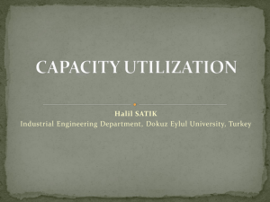 capacity utilization