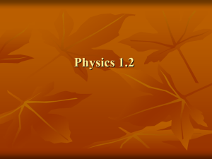 Physics Regents Review