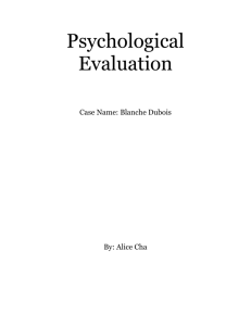 Psychological Evaluation