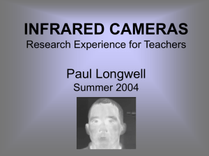 INFRARED CAMERAS Research Experience for Teachers Mr