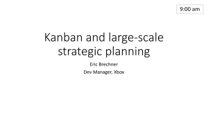 Kanban and large-scale strategic planning