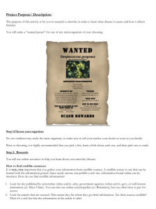 Microbe Wanted Poster