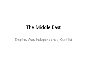 The Middle East - CHWorldHistory