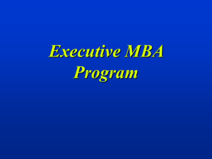 mba program - Personal.kent.edu