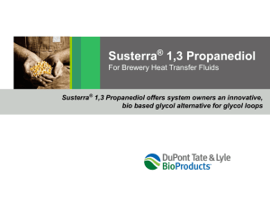 Susterra ® 1,3 Propanediol offers system