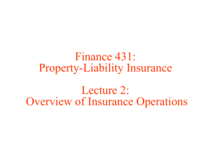 Overview of Insurance Operations