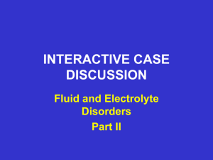 Fluid & electrolyte Disorders Part 3