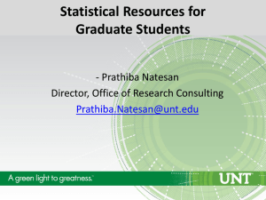 Statistical Resources for Graduate Students