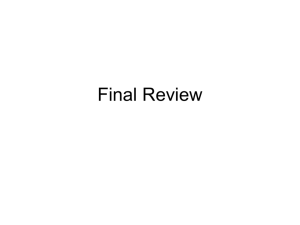 Brinkmann Finals Review Powerpoint final_review