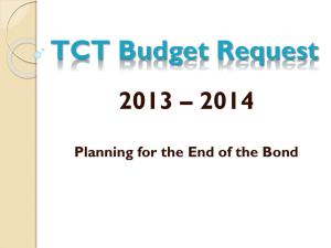 TCT Budget Request - E