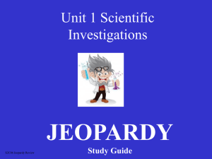 Unit 1 Study Guide in powerpoint format