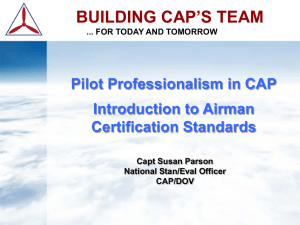 Airman Certification Standards & Pilot Professionalism