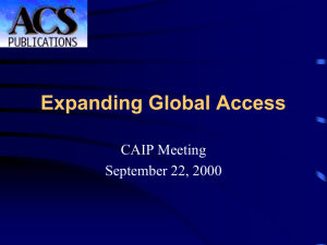 Global Reach of ACS Publications