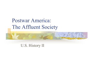 Postwar America: The Affluent Society