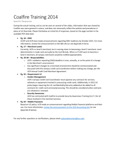UCR's Clarifications to Coalfire Training