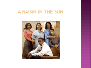 A Raisin in the Sun PowerPoint Presentation