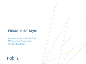 FISMA, NIST Style - Security Audit and Compliance Testing