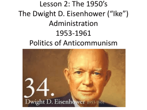 Part 2: Eisenhower Administration