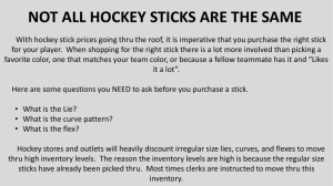 not all hockey sticks are the same