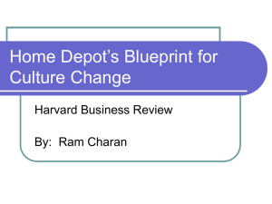 Home Depot's Blueprint for Culture Change
