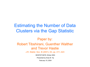 Estimating the Number of Data Clusters via the Gap Statistics