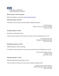 Winter Quarter 2013 Programs Details and updates are posted at