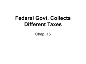 Taxes Chap. 15